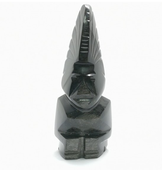 Figura Azteca de Obsidiana